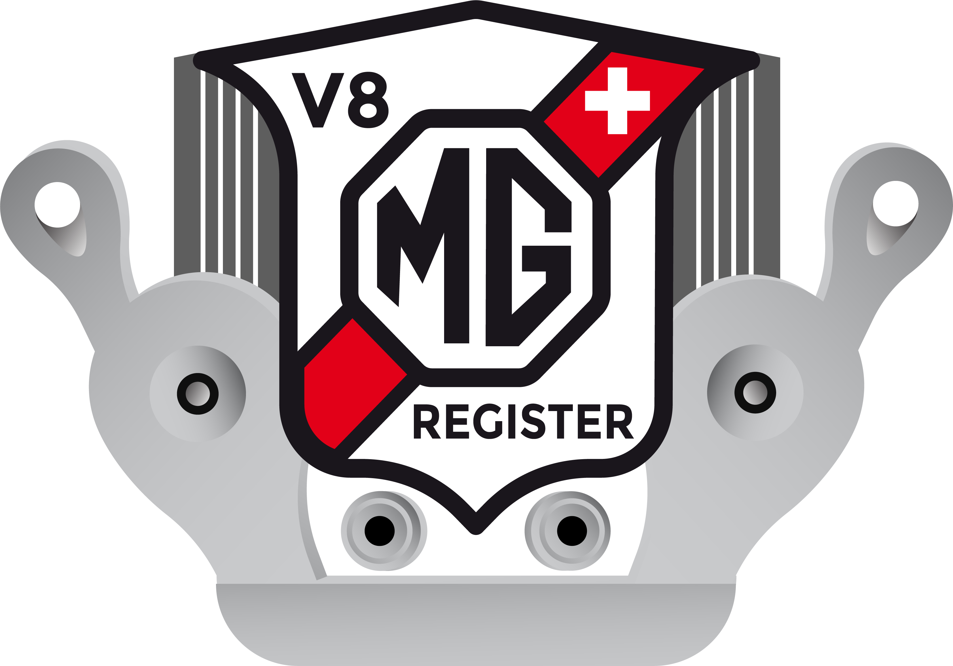 Logo MG V8 Register